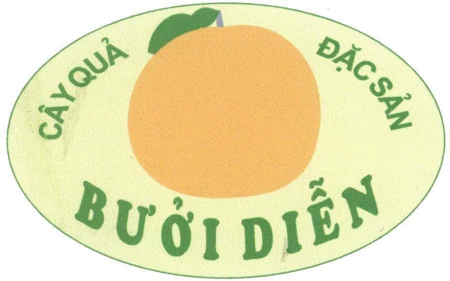 Mẫu nhãn hiệu Cây quả đặc sản bưởi Diễn