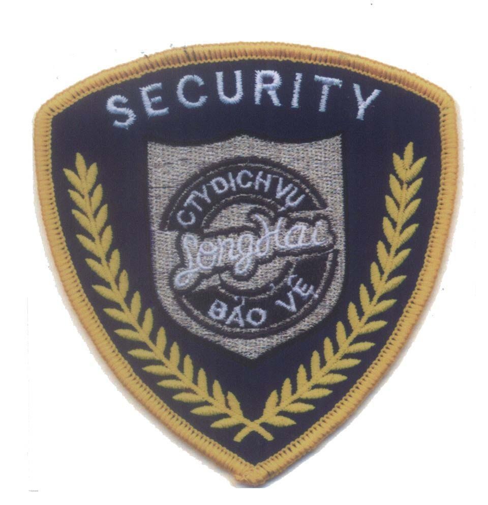Mẫu nhãn hiệu SECURITY CTY dịch vụ bảo vệ LongHai