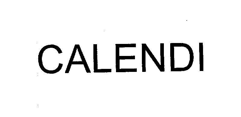 Mẫu nhãn hiệu CALENDI