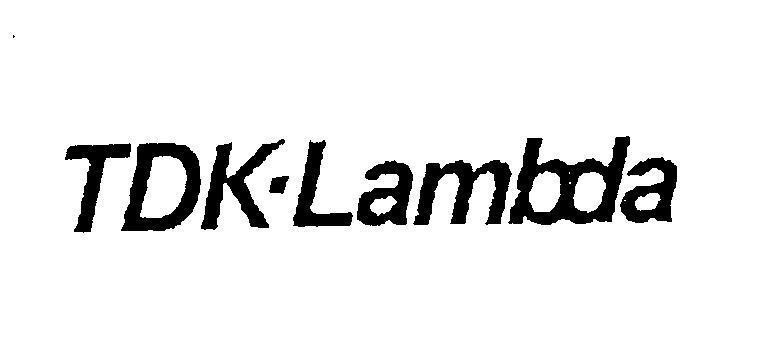 Mẫu nhãn hiệu TDK-Lambda