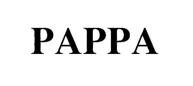 Mẫu nhãn hiệu PAPPA