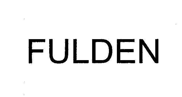 Mẫu nhãn hiệu FULDEN