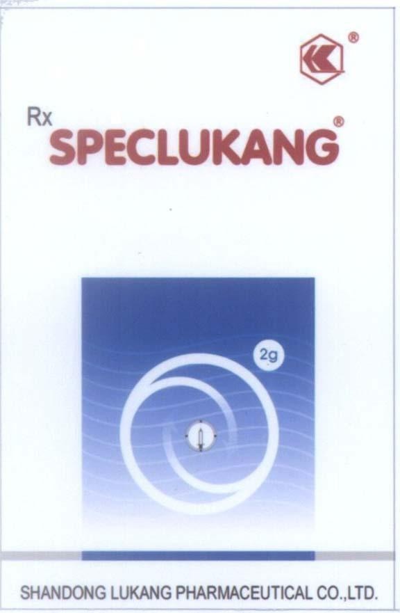 Mẫu nhãn hiệu SPECLUKANG Rx R 2g SHANDONG LUKANG PHARMACEUTICAL CO.,LTD