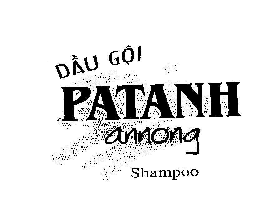Mẫu nhãn hiệu PATANH dầu gội annong Shampoo