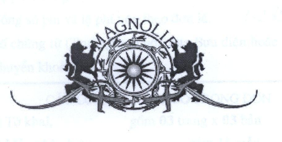 Mẫu nhãn hiệu MAGNOLIE [ hoa moc lan ]