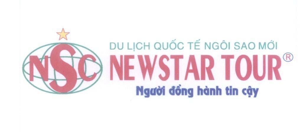 Mẫu nhãn hiệu NSC NEWSTAR TOUR du lịch quốc tế ngôi sao; người đồng hành tin cậy