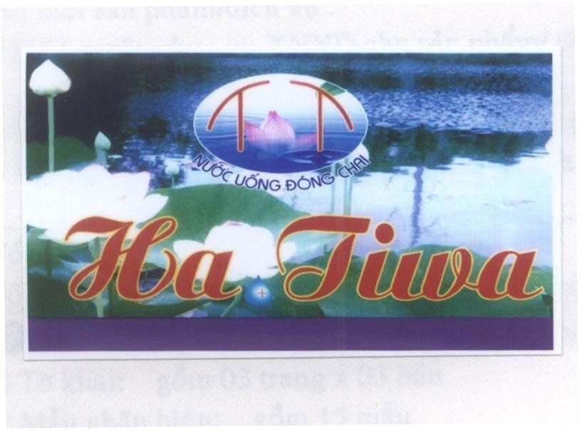Mẫu nhãn hiệu TT T T HA TIWA nước uống đóng chai