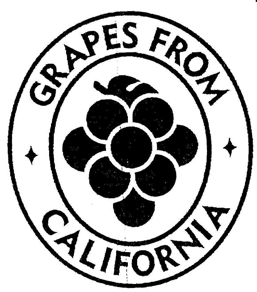 Mẫu nhãn hiệu GRAPES FROM CALIFORNIA