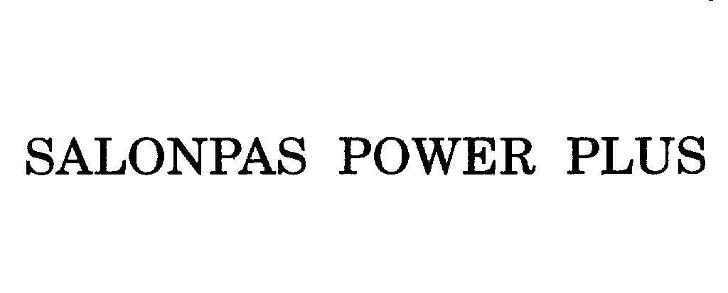 Mẫu nhãn hiệu SALONPAS POWER PLUS
