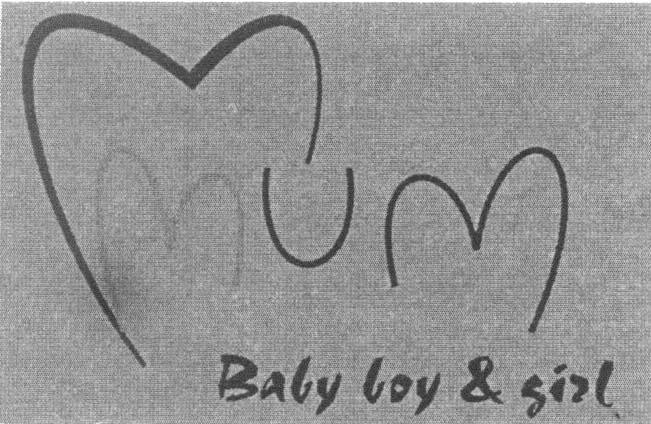 Mẫu nhãn hiệu MUM BABY BOY & GIRL