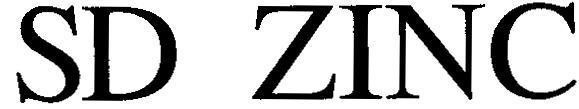Mẫu nhãn hiệu SD ZINC