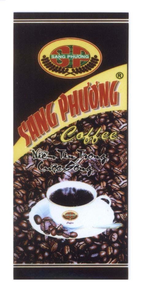 Mẫu nhãn hiệu SP SANG PHƯƠNG COFFEE niềm tin trong cuộc sống
