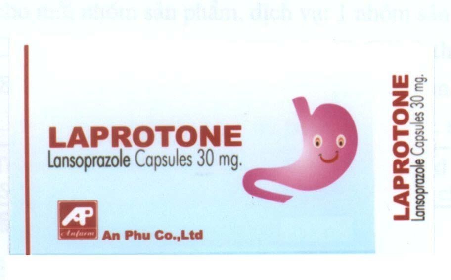 Mẫu nhãn hiệu LAPROTONE LANSOPRAZOLE CAPSULES AP ANFARM AN PHU CO.,LTD