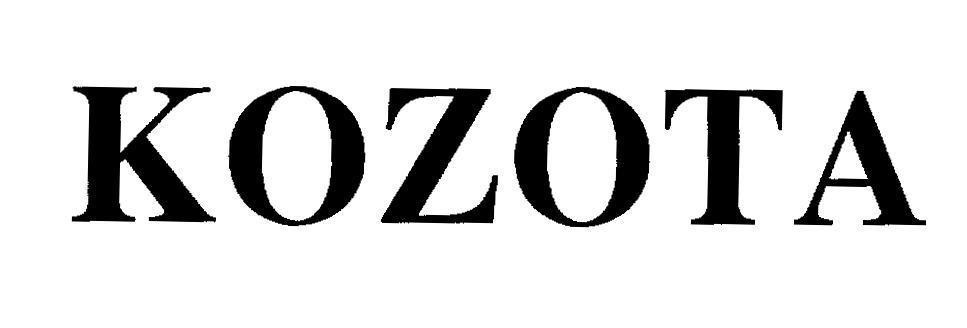 Mẫu nhãn hiệu KOZOTA