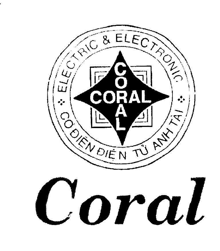 Mẫu nhãn hiệu CORAL ELECTRIC & ELECTRONIC Cơ Điện Điện Tử Anh Tài