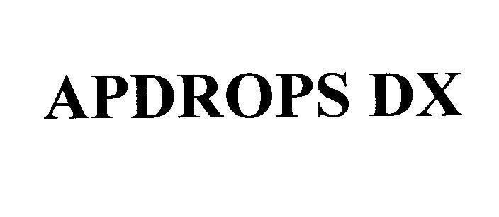 Mẫu nhãn hiệu APDROPS DX
