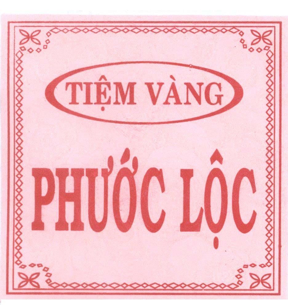 Mẫu nhãn hiệu Tiệm vàng Phước Lộc