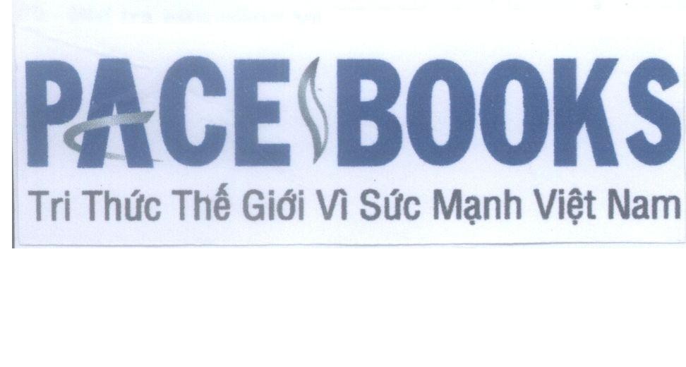 Mẫu nhãn hiệu PACE BOOKS Tri Thức Thế Giới Vì Sức Mạnh Việt Nam