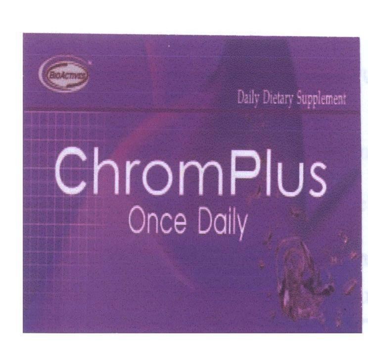 Mẫu nhãn hiệu BIOACTIVES CHROMPLUS ONCE DAILY DAILY DIETARY SUPPLEMENT