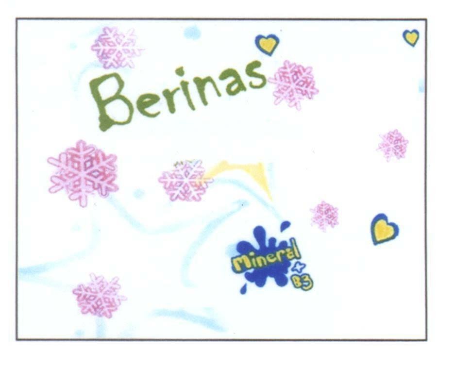 Mẫu nhãn hiệu Berinas Mineral