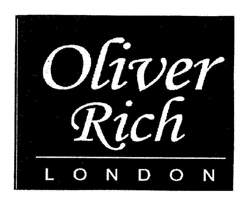 Mẫu nhãn hiệu OLIVER RICH LONDON