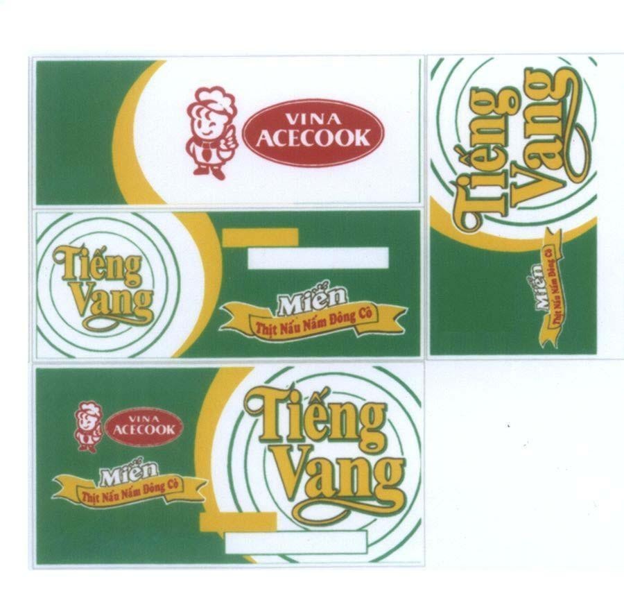 Mẫu nhãn hiệu Tiếng Vang VINA ACECOOK Miến Thịt Nấu Nấm Đông Cô