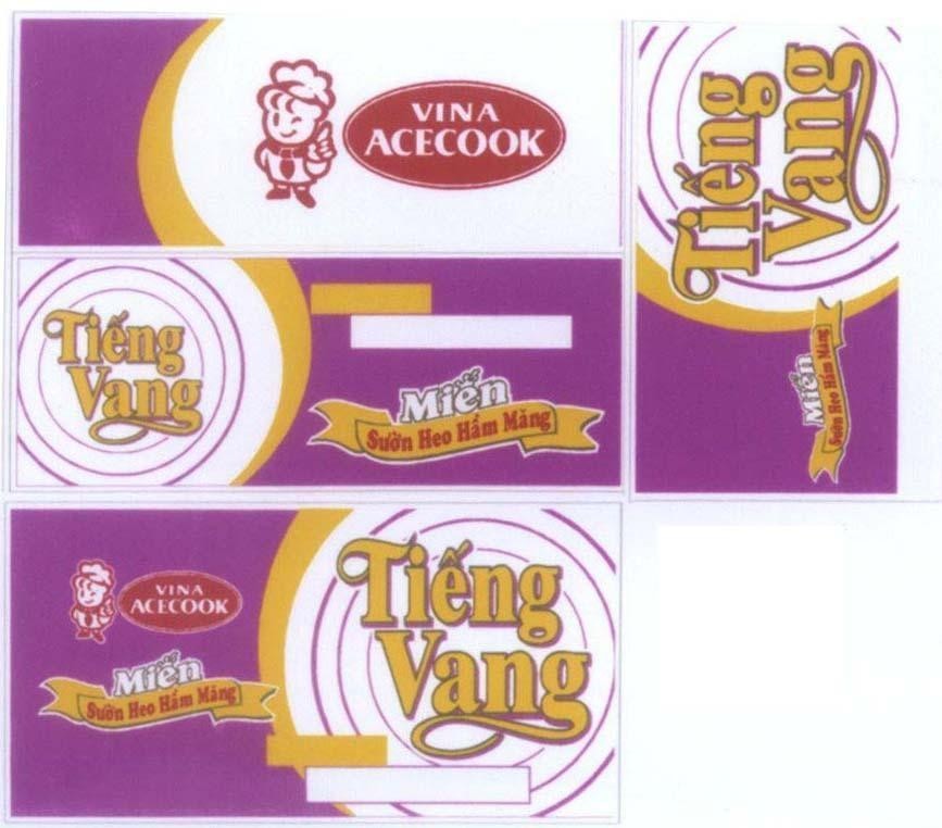 Mẫu nhãn hiệu Tiếng Vang VINA ACECOOK Miến Sườn Heo Hầm Măng