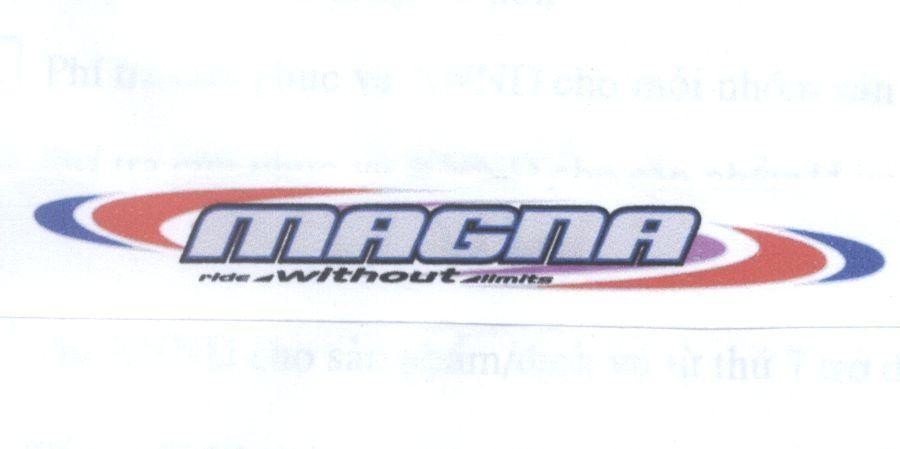 Mẫu nhãn hiệu MAGNA ride without limits