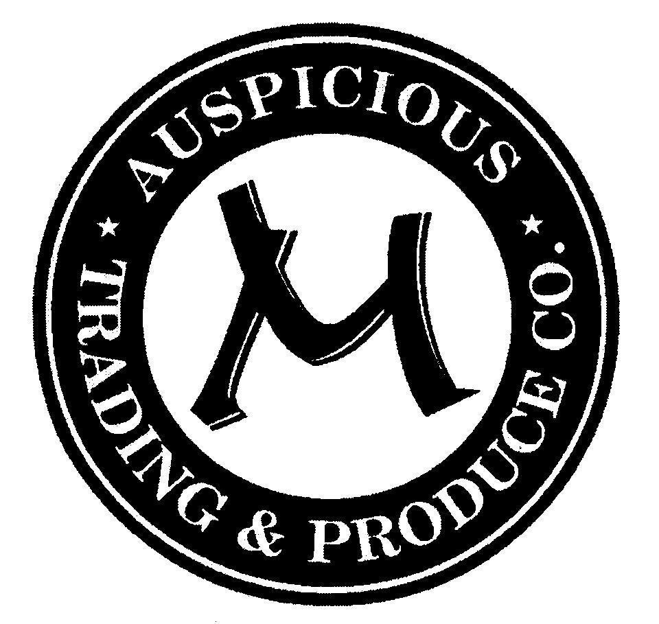 Mẫu nhãn hiệu M AUSPICIOUS TRADING & PRODUCE CO
