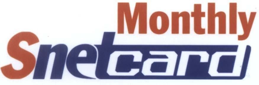Mẫu nhãn hiệu Monthly Snetcard