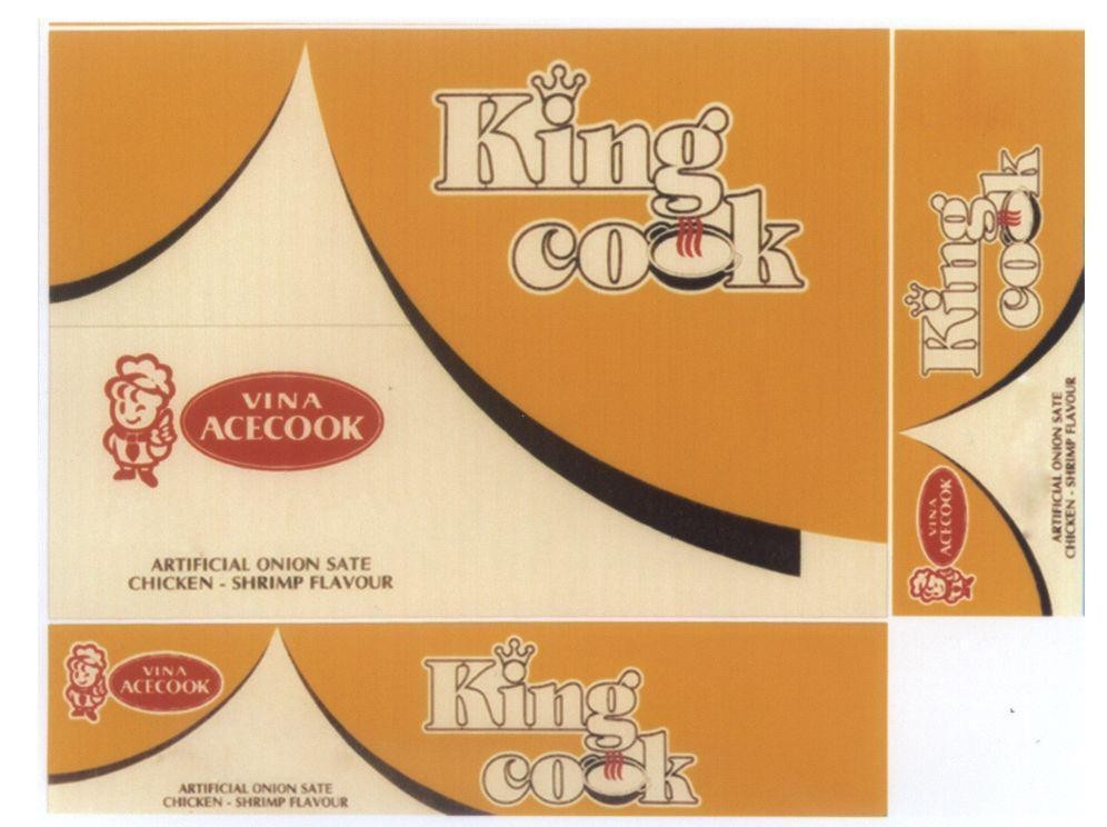 Mẫu nhãn hiệu King cook VINA ACECOOK ARTIFICIAL ONION SATE CHICKEN-SHRIMP FLAVOUR