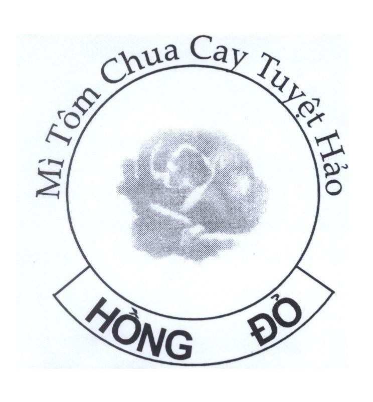 Mẫu nhãn hiệu HồNG Đỏ Mì Tôm Chua Cay Tuyệt Hảo