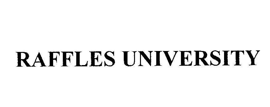 Mẫu nhãn hiệu RAFFLES UNIVERSITY