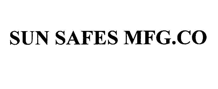 Mẫu nhãn hiệu SUN SAFES MFG.CO