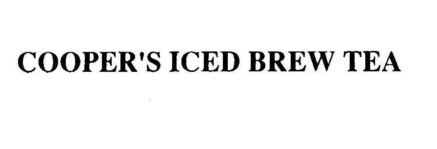 Mẫu nhãn hiệu COOPER'S ICED BREW TEA