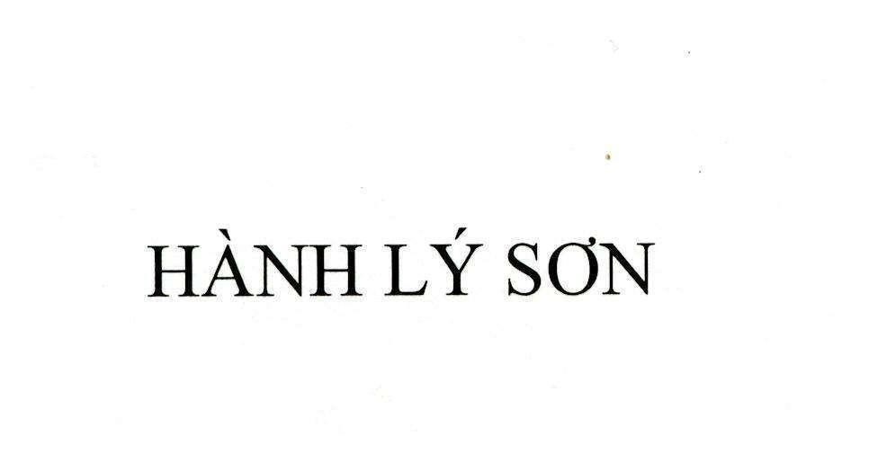 Mẫu nhãn hiệu Hành Lý Sơn