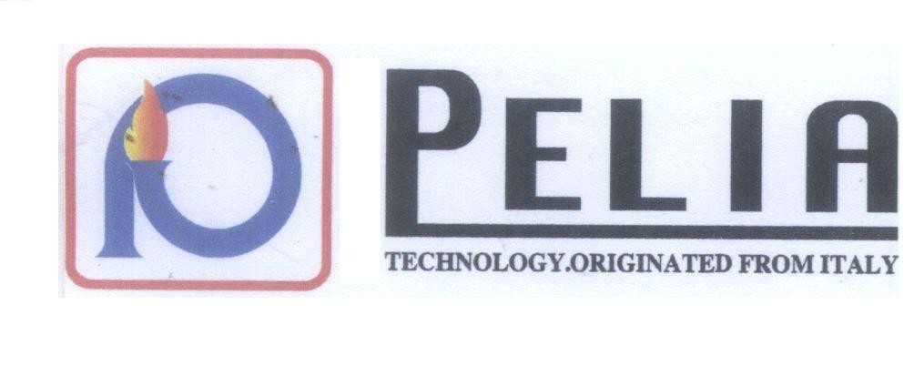 Mẫu nhãn hiệu P PELIA TECHNOLOGY ORIGINATED FROM ITALY