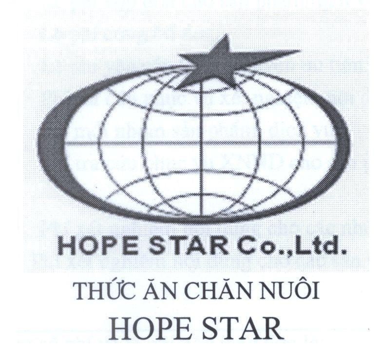Mẫu nhãn hiệu HOPE STAR Co.,Ltd. thức ăn chăn nuôi HOPE STAR