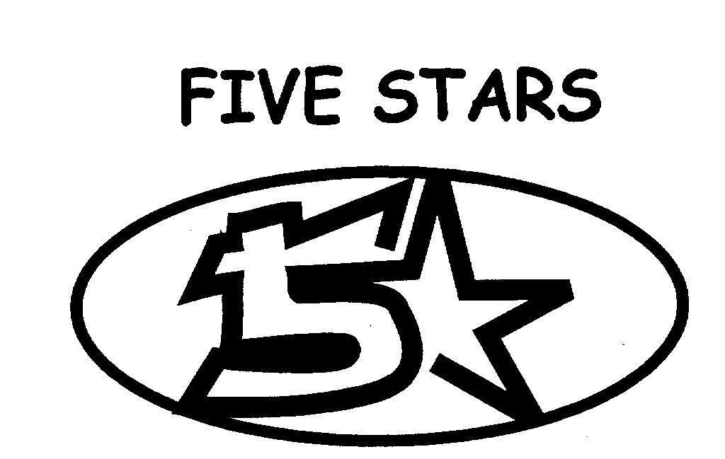 Mẫu nhãn hiệu FIVE STARS 5