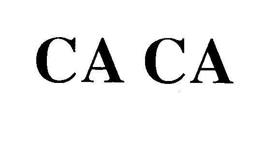 Mẫu nhãn hiệu CA CA