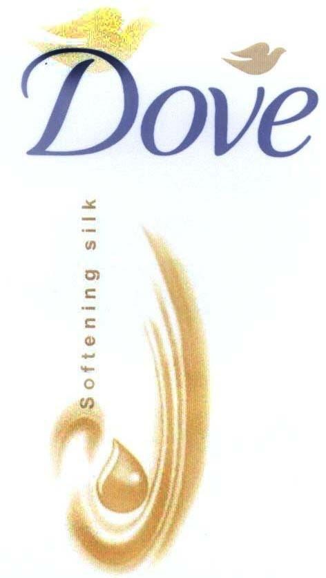 Mẫu nhãn hiệu DOVE Softening silk