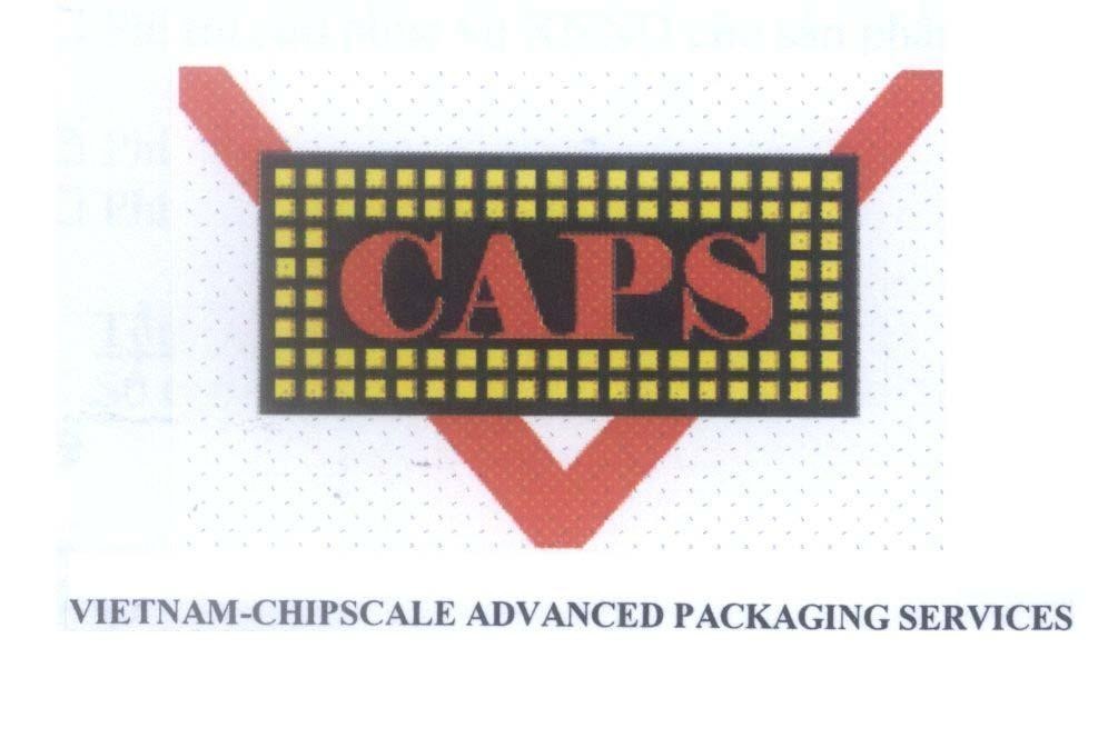 Mẫu nhãn hiệu V CAPS VIETNAM-CHIPSCALE ADVANCED PACKAGING SERVICES