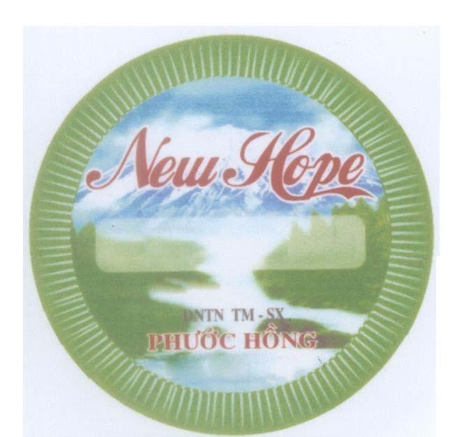 Mẫu nhãn hiệu New Hope Phước Hồng DNTN TM - SX