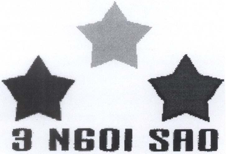 Mẫu nhãn hiệu 3 NGOI SAO
