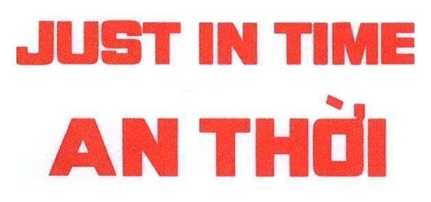 Mẫu nhãn hiệu JUST IN TIME An Thời