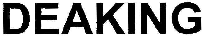 Mẫu nhãn hiệu DEAKING