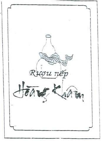 Mẫu nhãn hiệu Rượu nếp Hoàng Khâm