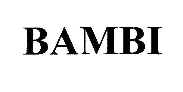 Mẫu nhãn hiệu BAMBI