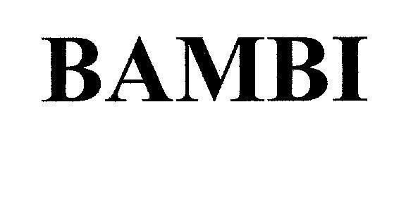 Mẫu nhãn hiệu BAMBI