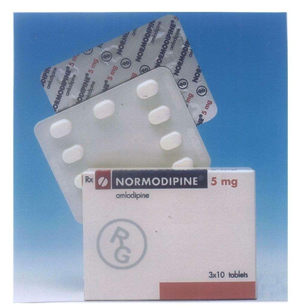 Mẫu nhãn hiệu NORMODIPINE amlodipine R G Rx